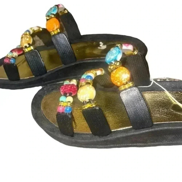 BEAUTIFUL SANDALS SUMMER SANDALS JEWELED SANDALS - Picture 6 of 6